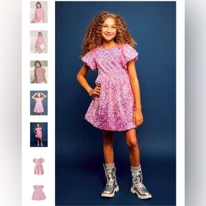 Lola + The Boys pink sequin Dress EUC size 6
